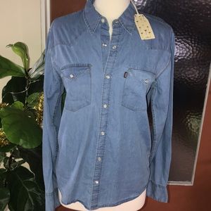 NWT Urban Outfitters Denim Western Shirt